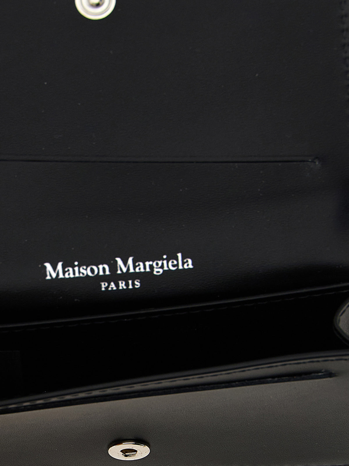 Maison Margiela Calfskin Leather Cardholder Card Case - Black