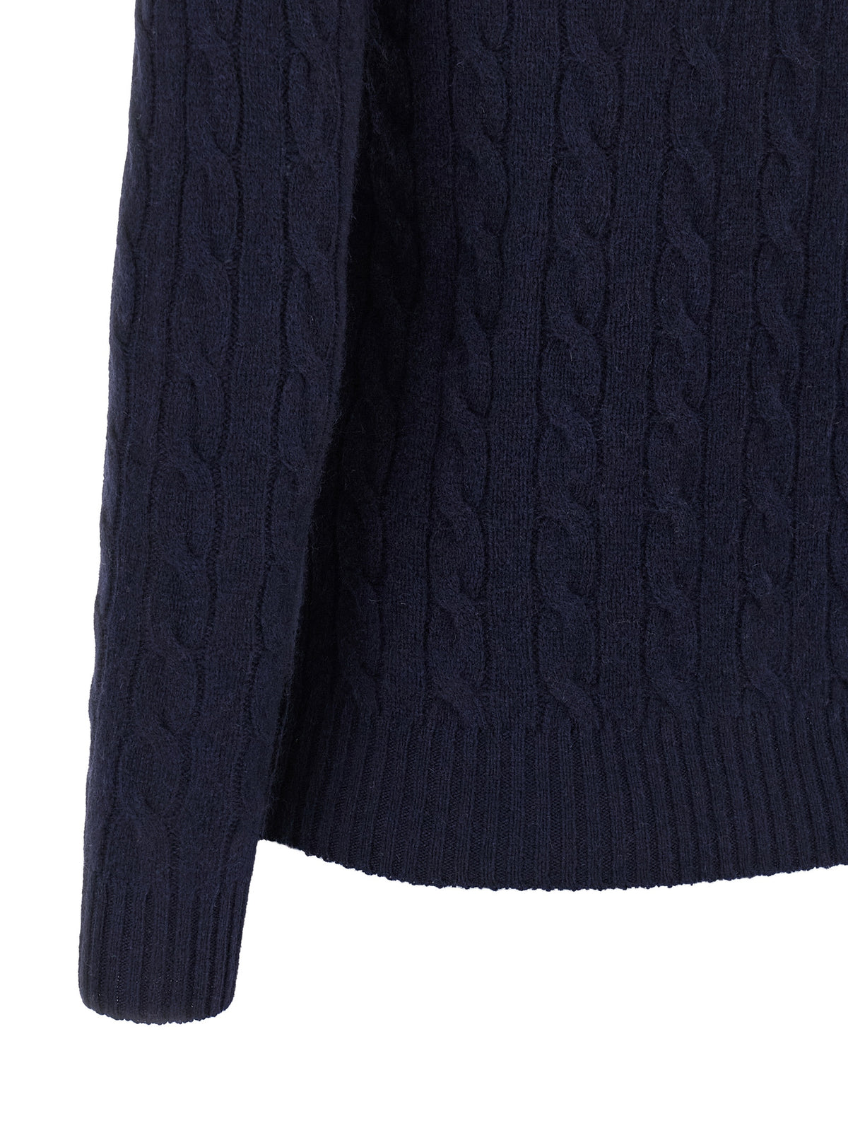 Polo Ralph Lauren Women's Crew Neck Cashmere Cardigan - Blue Patterned
