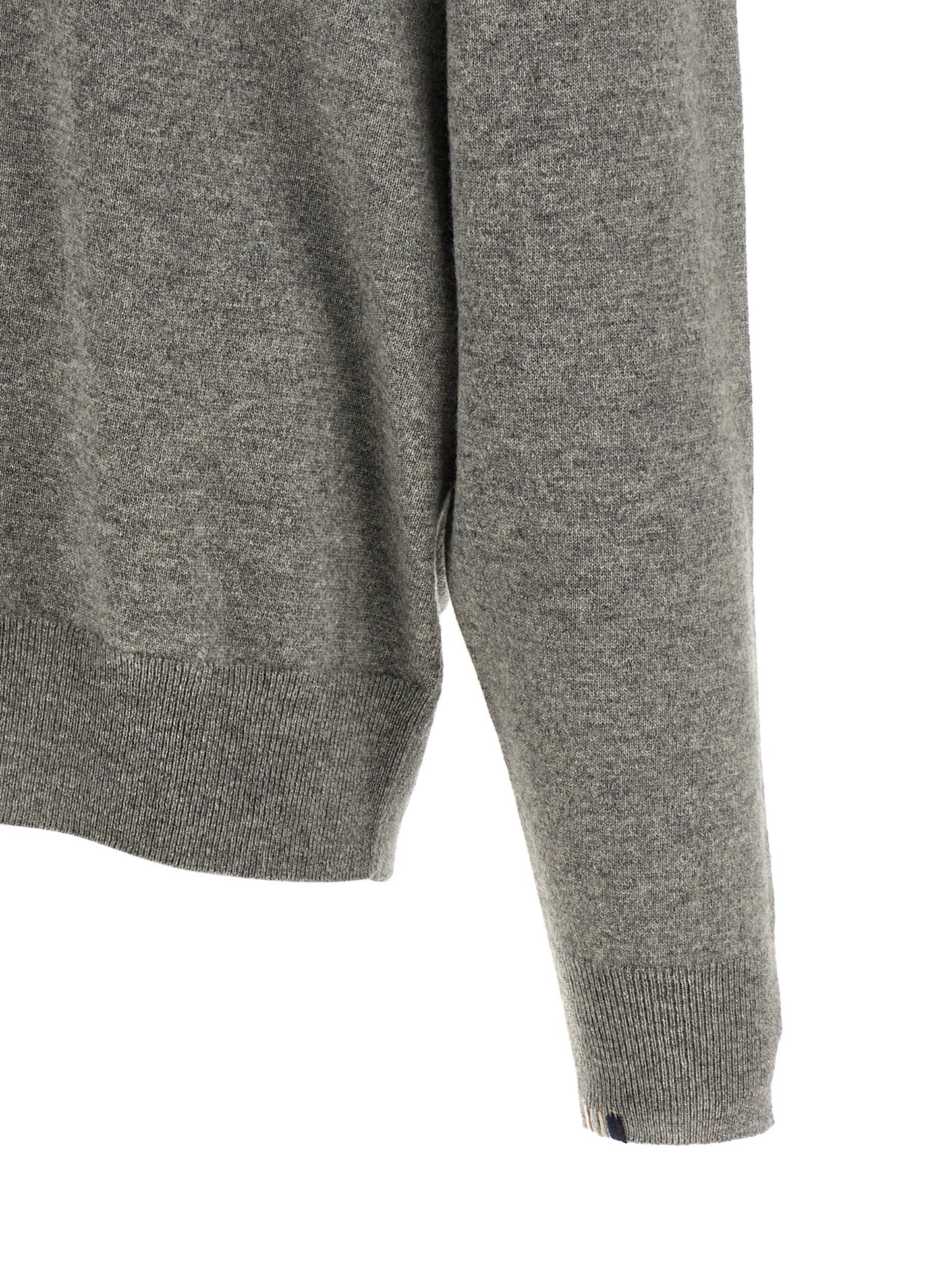 Cardigan by Extreme Cashmere for men in plush cashmere gray & signature showcases a luxurious silhouette, meticulously detailed with a sophisticated and for a refined finish.