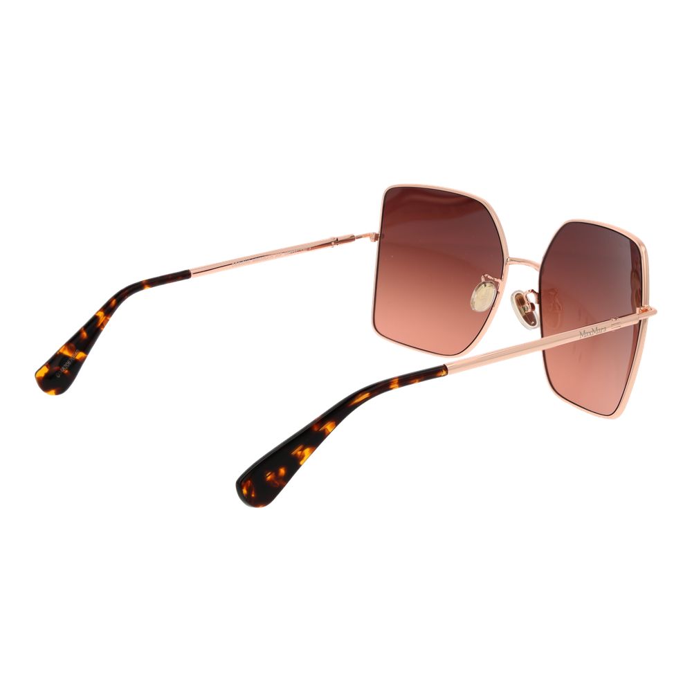 Sunglasses by Max Mara for women in acetate gradient, pink & rose-gold features an timeless butterfly full-rim frame design with rose-gold coloured frame frames and category-3-dark-tint gradient lens for a timeless finish.