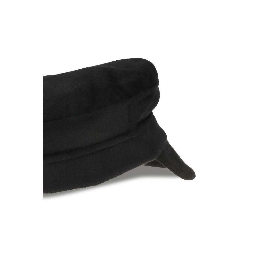 Baseball Cap by P.A.R.O.S.H. for women in merino wool black presents a distinguished silhouette from the Merino Wool Baseball Cap collection, showcasing a distinguished finish with refined distinguished details.