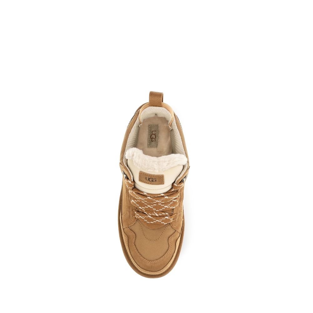 Sneakers by UGG for men in eva & bos taurus suede calf leather beige features an versatile design from the Men's Chunky EVA & Bos Taurus Suede Calf Leather Sneakers collection, highlighting a versatile chunky style for a premium, high-fashion look.