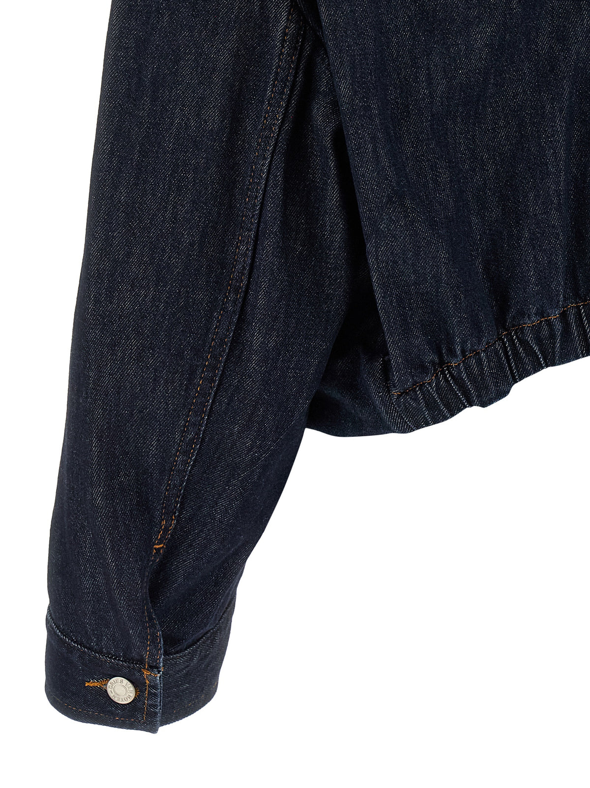 Dries Van Noten Women's Crop Top Denim Cotton Trucker Jacket - Blue Indigo Silver Signature