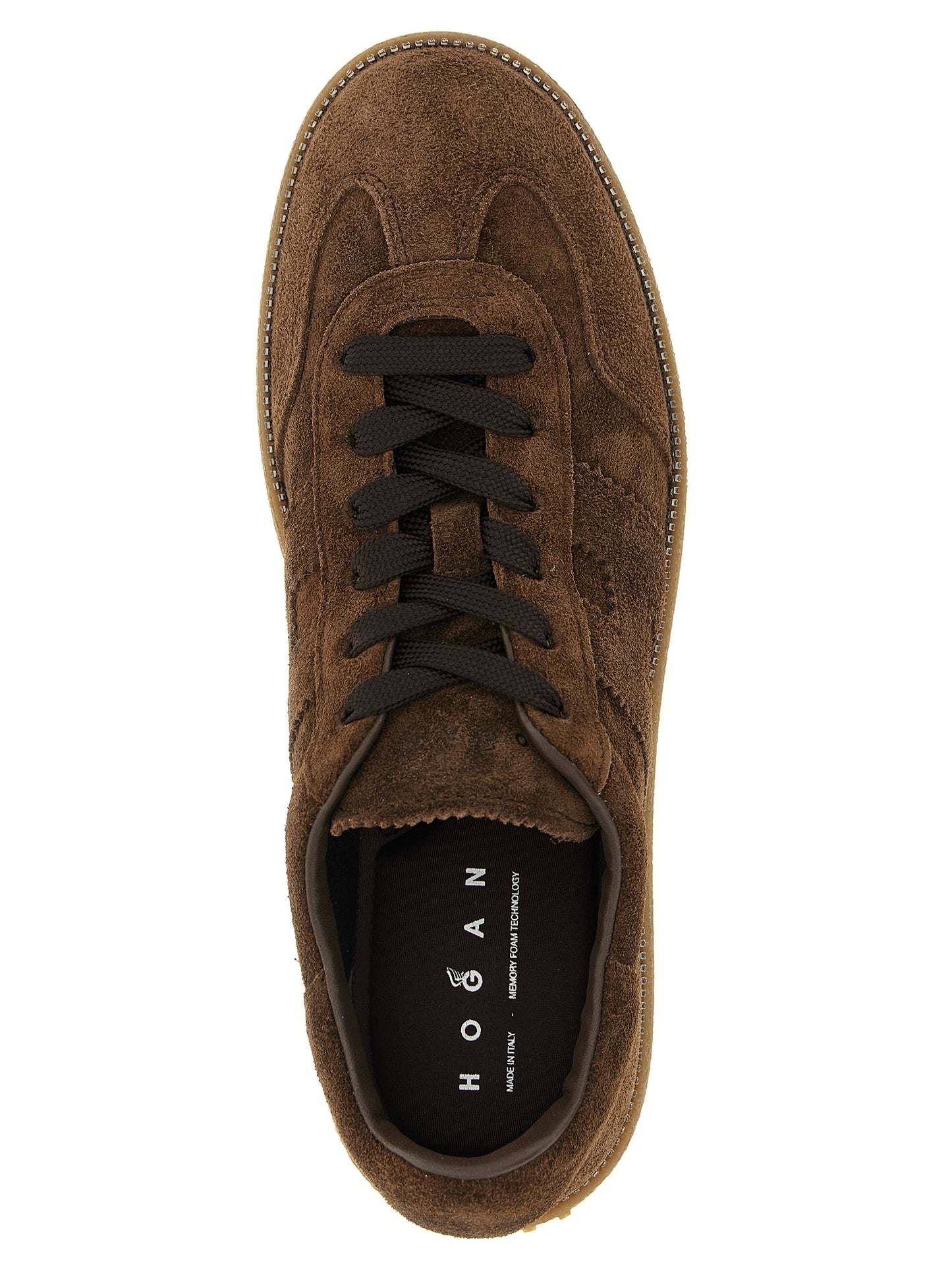 Sneakers by Hogan for women in suede calfskin leather & rhinestone brown features an timeless silhouette from the Women's Fashion Suede Calfskin Leather & Rhinestone Sneakers collection, showcasing a signature fashion style with an timeless finish.