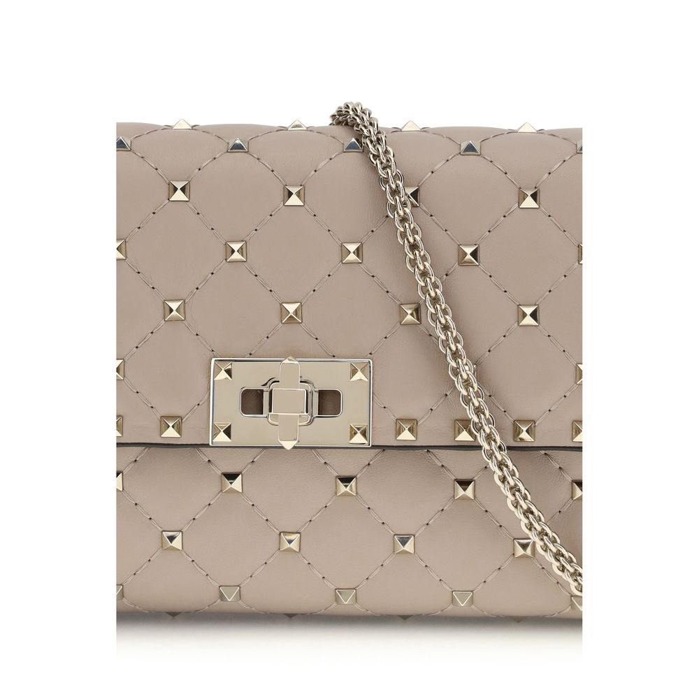 Quilted Shoulder Bag by Valentino Garavani for women in bos taurus nappa leather beige, patterned & signature features an effortlessly chic silhouette with a secure , ample cardholder, and versatile shoulder-strap for effortlessly chic everyday luxury.