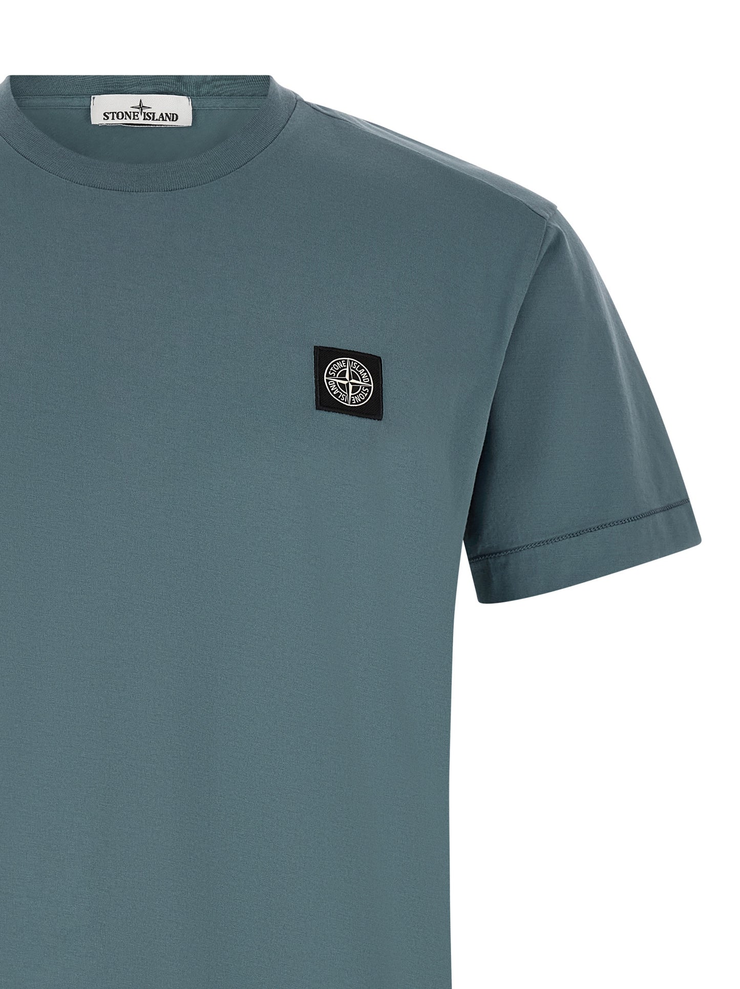 Stone Island Essence Men's Cotton T-Shirt - Blue