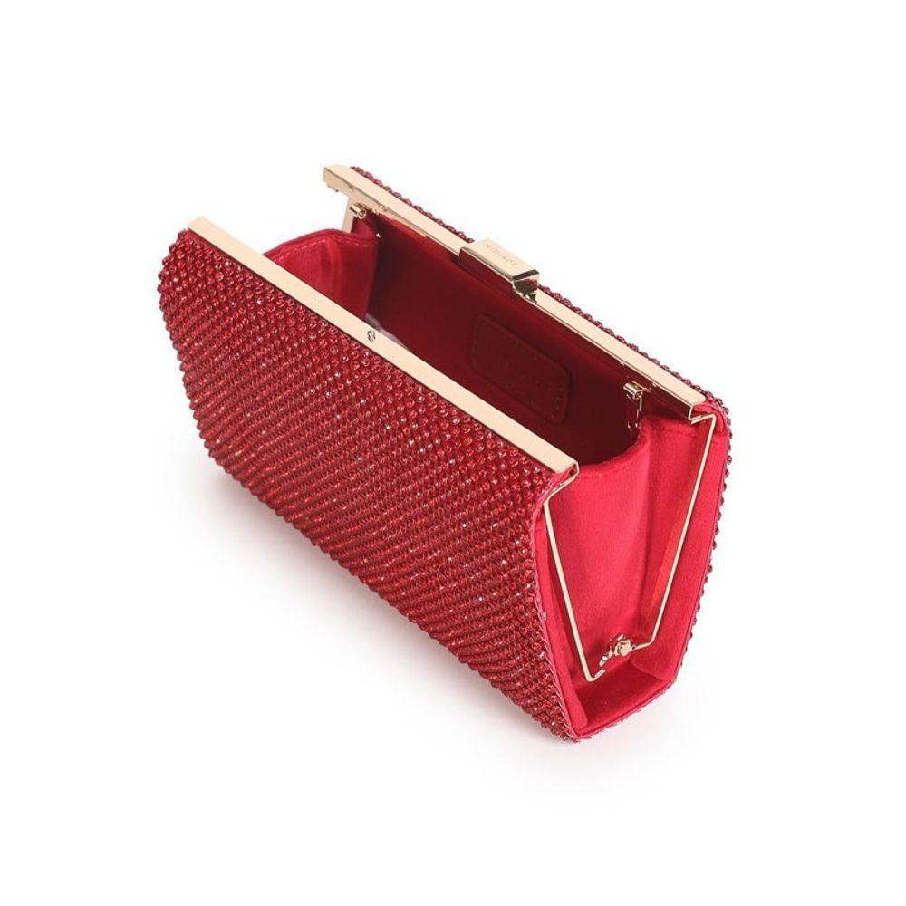 MIRIADE Polyester Crossbody Handbag - Multicolor Red