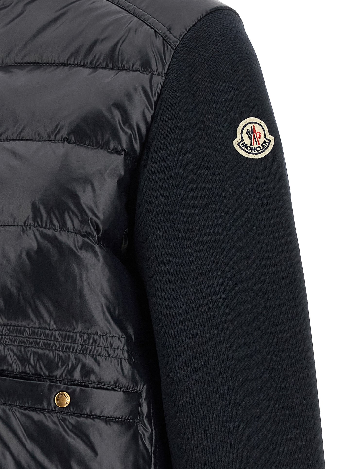 Moncler Women's Polyamide & Cotton Cardigan - Blue Gold