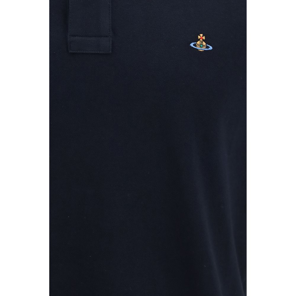 Polo Shirt by Vivienne Westwood for men in cotton blue, multicolor & striped showcases a enviable silhouette, featuring a refined and for a enviable finish.