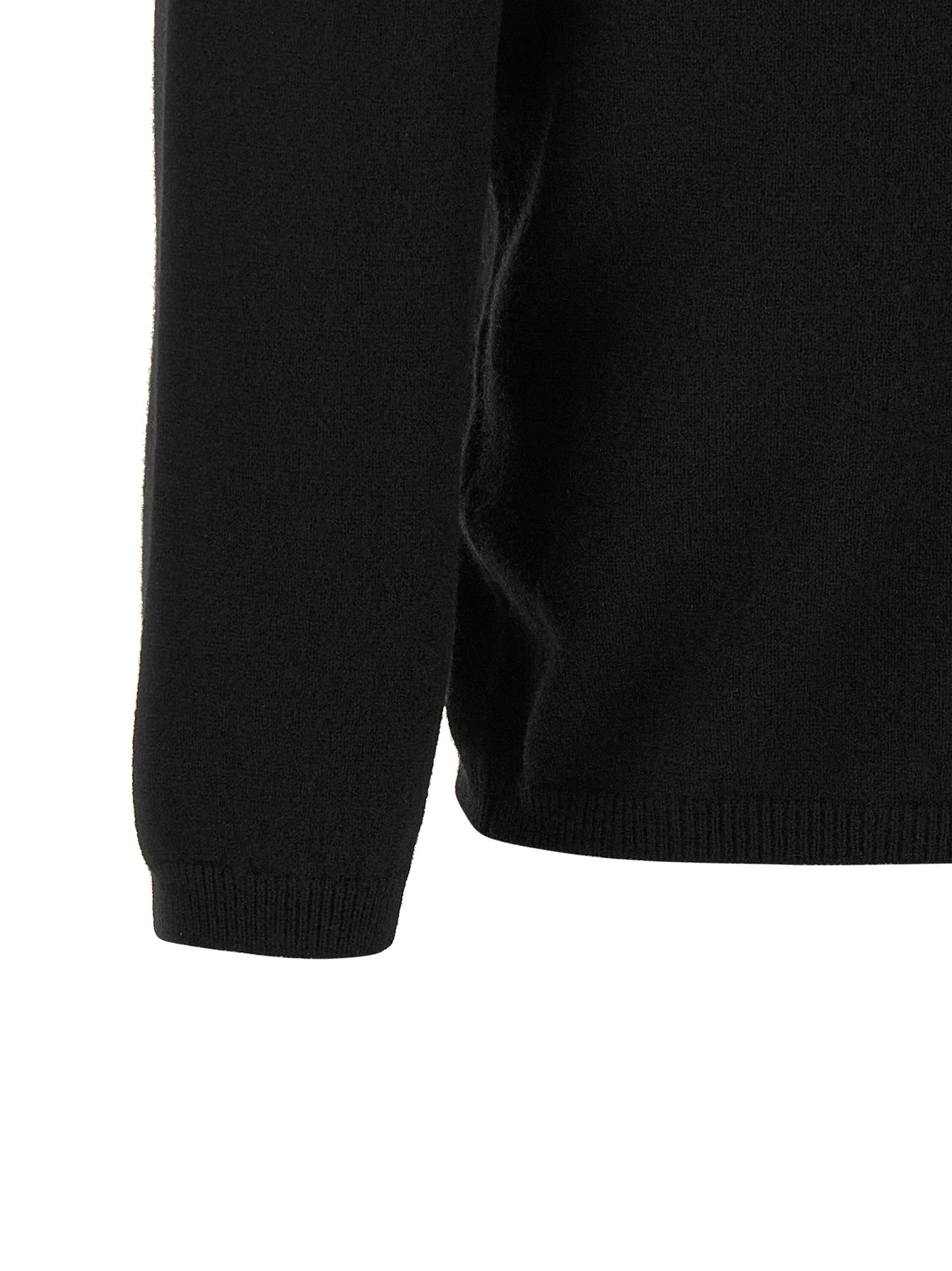 BE YOU Women's Regular Fit Crew Neck Cashmere Cardigan - Black