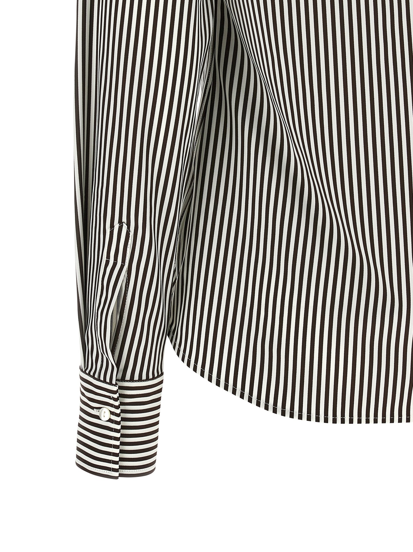 Blouse by XACUS for women in polyamide bicolour, patterned & striped features an polished silhouette, showcasing a sophisticated and detail for a truly polished finish.