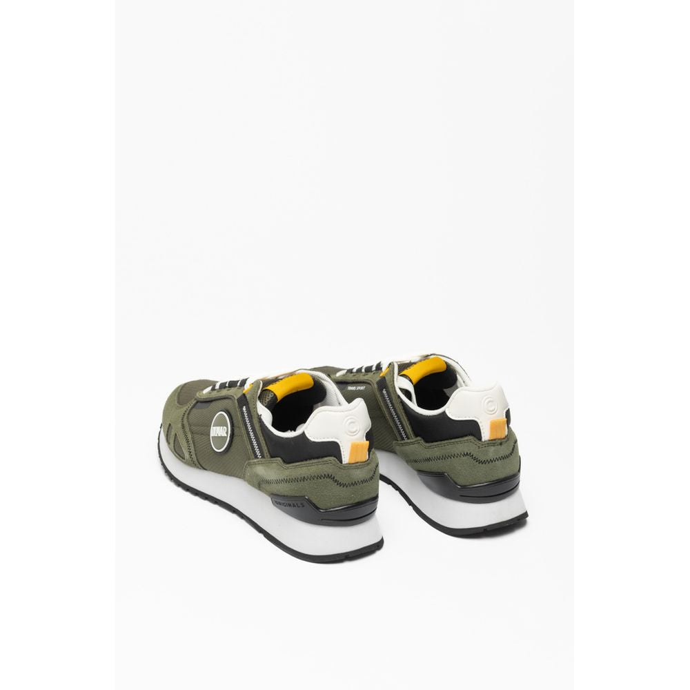 Colmar Men's Athletic Nylon Polyester Polyurethane Suede Leather Sneakers - Military Green