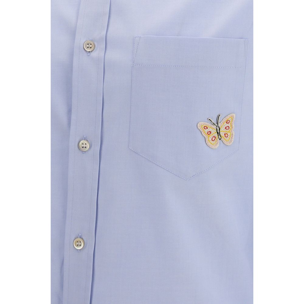 Dress Shirt by Valentino Garavani for men in cotton blue features an polished silhouette, showcasing a sophisticated and detail for a truly polished finish.