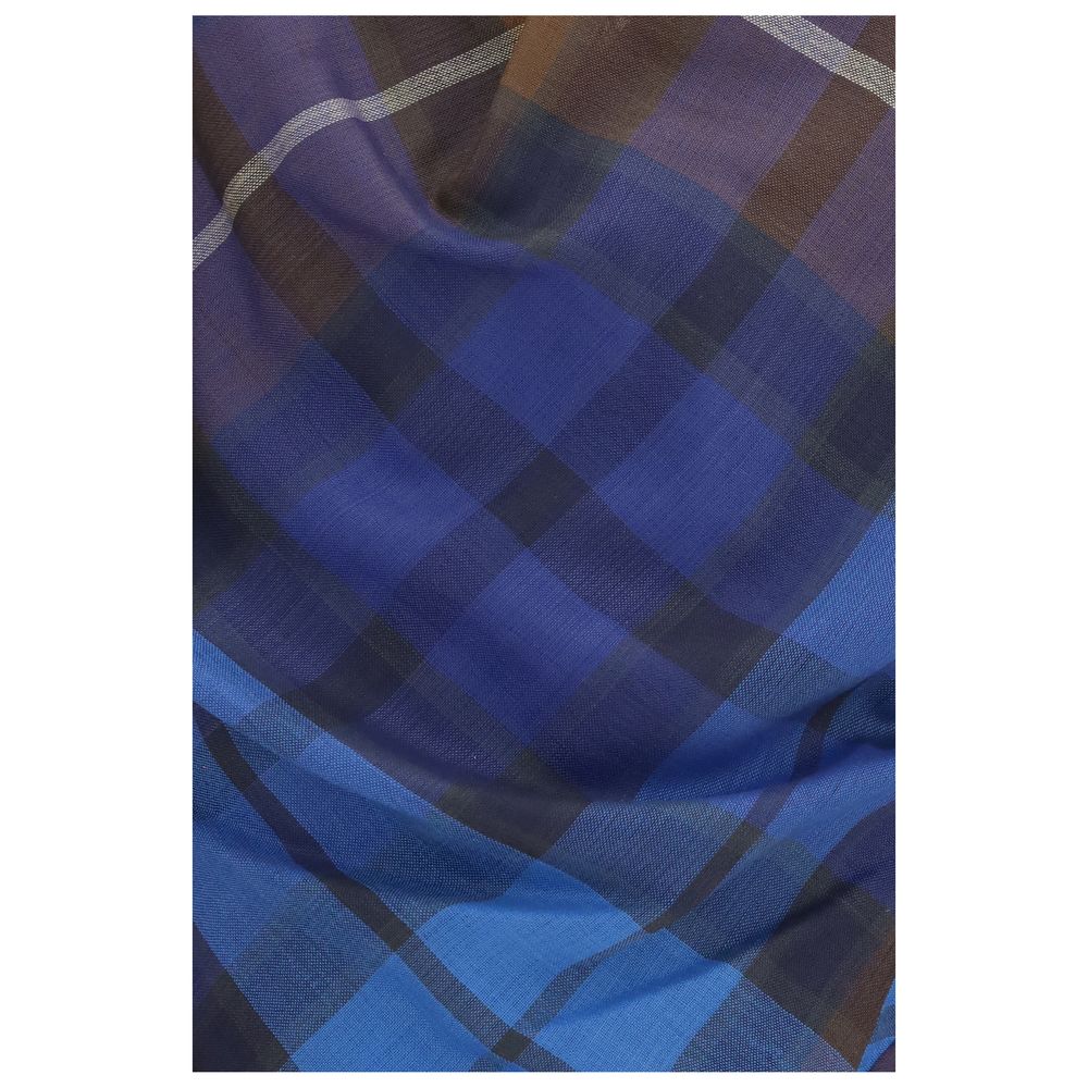 Corset by Vivienne Westwood for women in polyester blue & checked features a bespeak silhouette, showcasing the bespeak design of the Women's Polyester Corset.