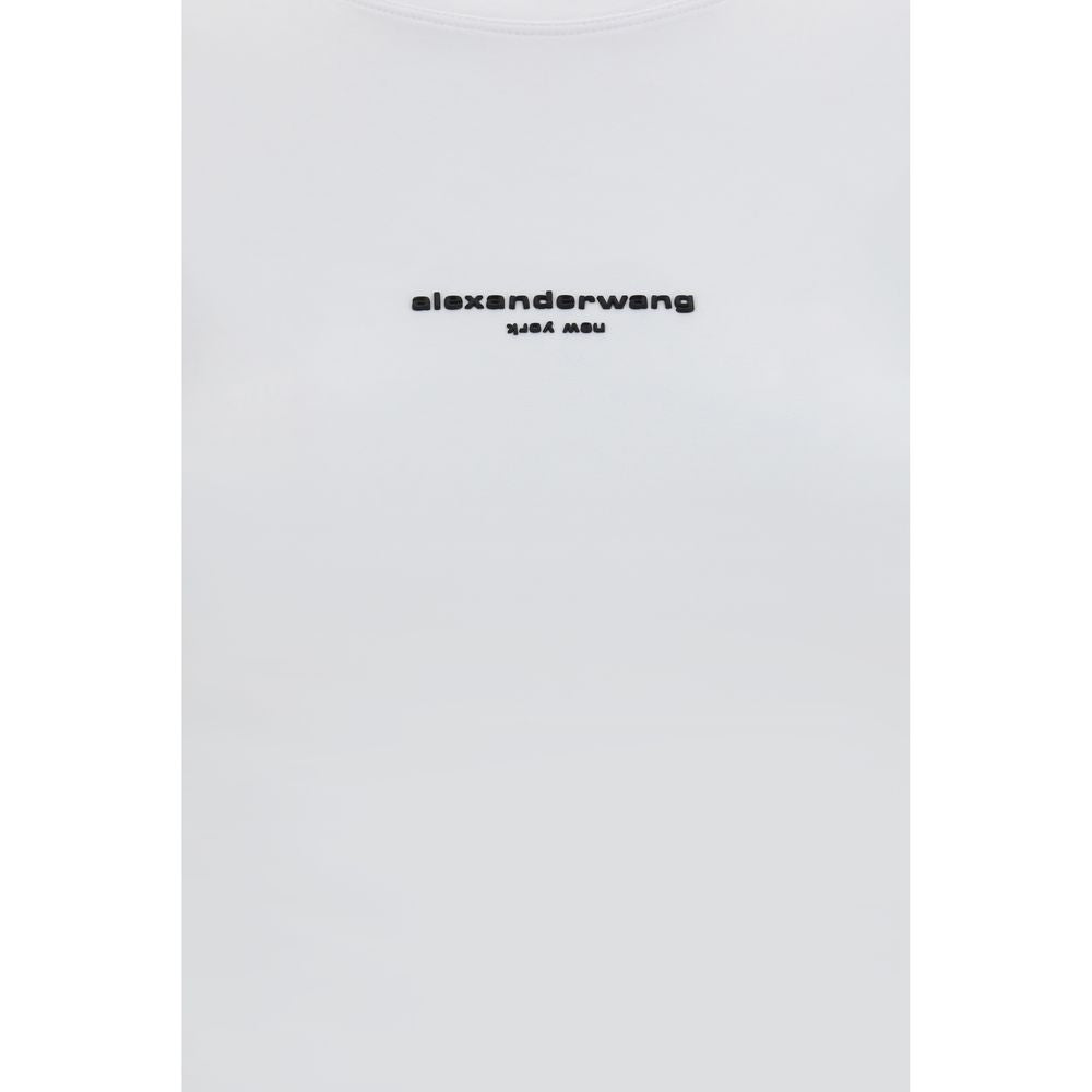 Activewear T-Shirt by Alexander Wang for women in stretch cotton white features an ergonomic design with , highlighting a ergonomic length and ergonomic for a high-performance look.