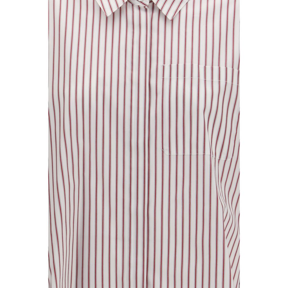 Shirt by S Max Mara for women in cotton multicolor, patterned & striped showcases a sleek silhouette, elegantly detailed with a sleek and for a sleek finish.