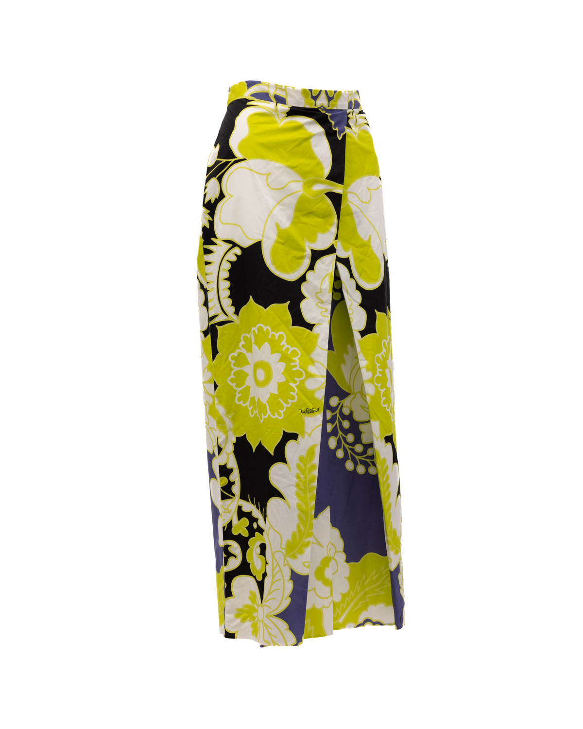 Skirt by Valentino Garavani for women in sequins black, lime-green, purple, white & floral features a captivating silhouette, showcasing the captivating Women's Long Skirt design with a sophisticated long for a captivating look.