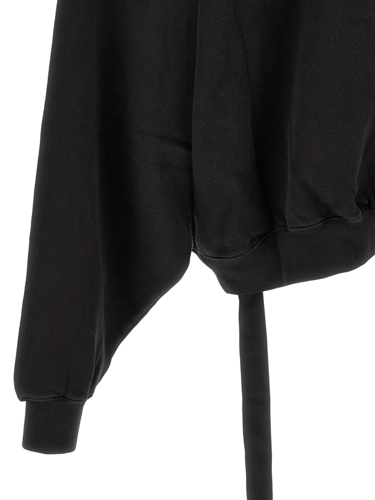 Sweatshirt Hoodie by DRKSHDW for men in organic cotton black & signature features a authentic silhouette, showcasing a sophisticated and authentic detail for a refined finish.