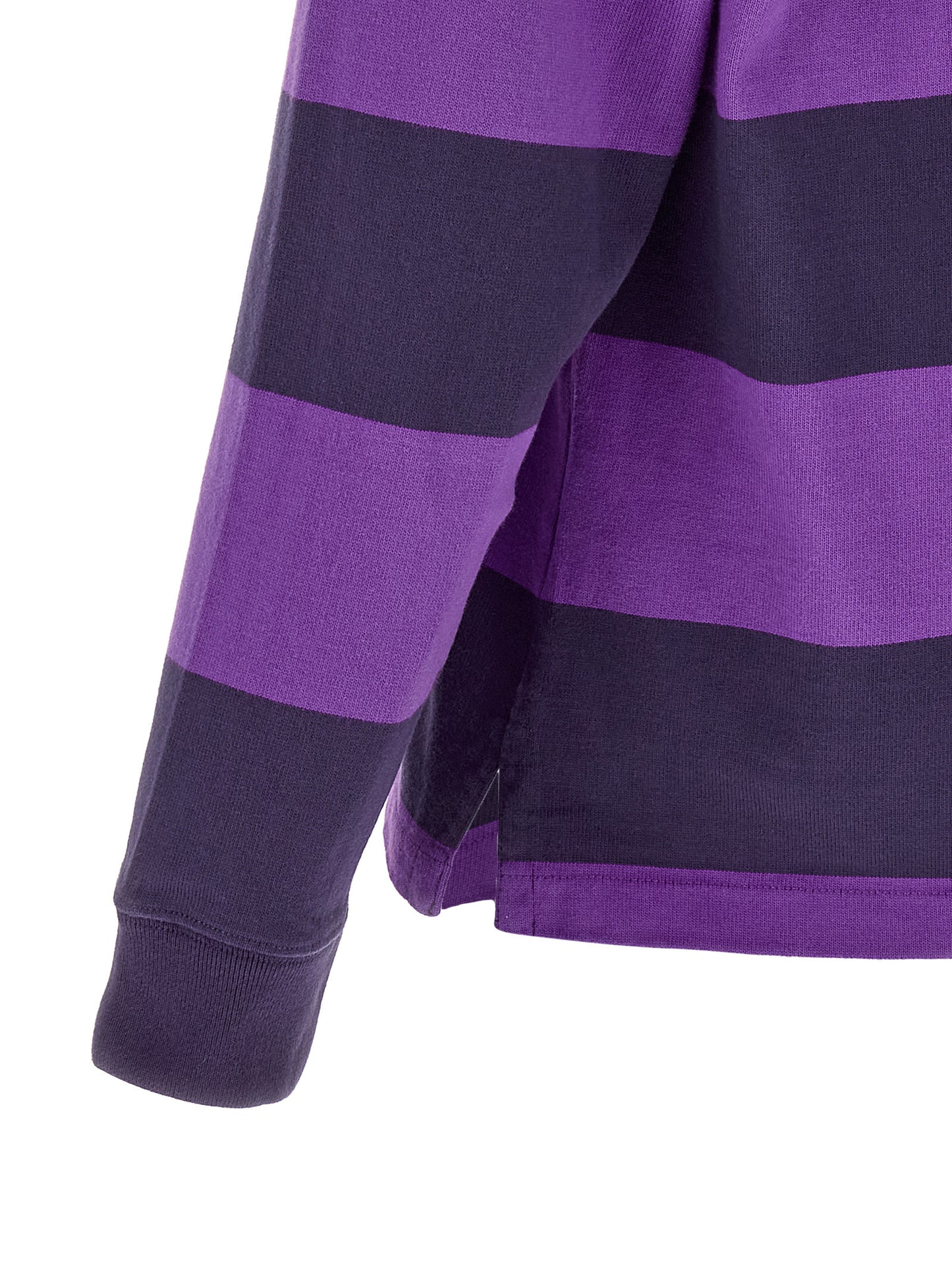 Polo Shirt by Polo Ralph Lauren for men in cotton twill purple, white, yellow & striped showcases a sharp silhouette, detailed with a refined and sharp for a sophisticated finish.