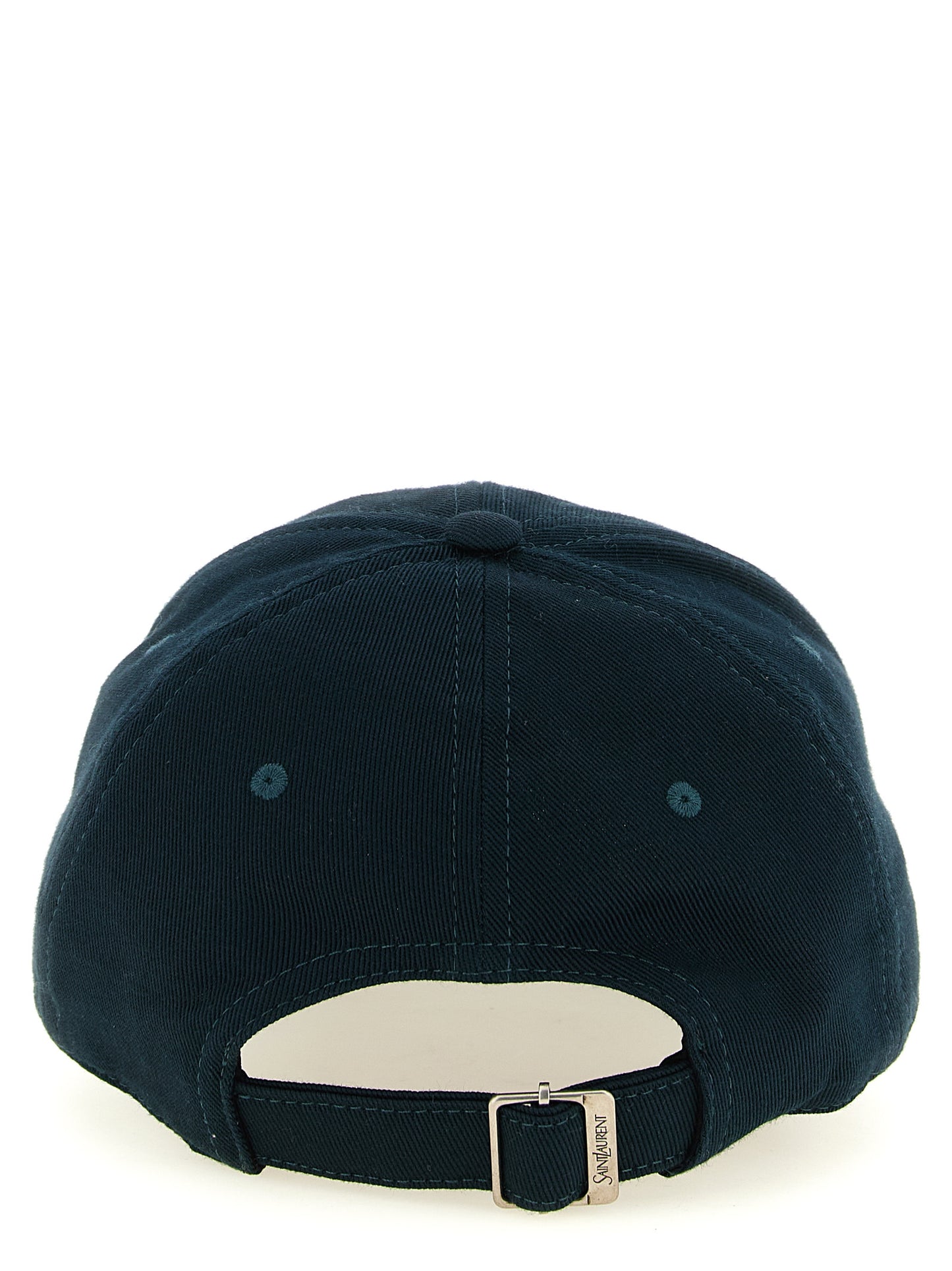 Saint Laurent Cotton Terrycloth Baseball Cap - Bicolour Dark Green