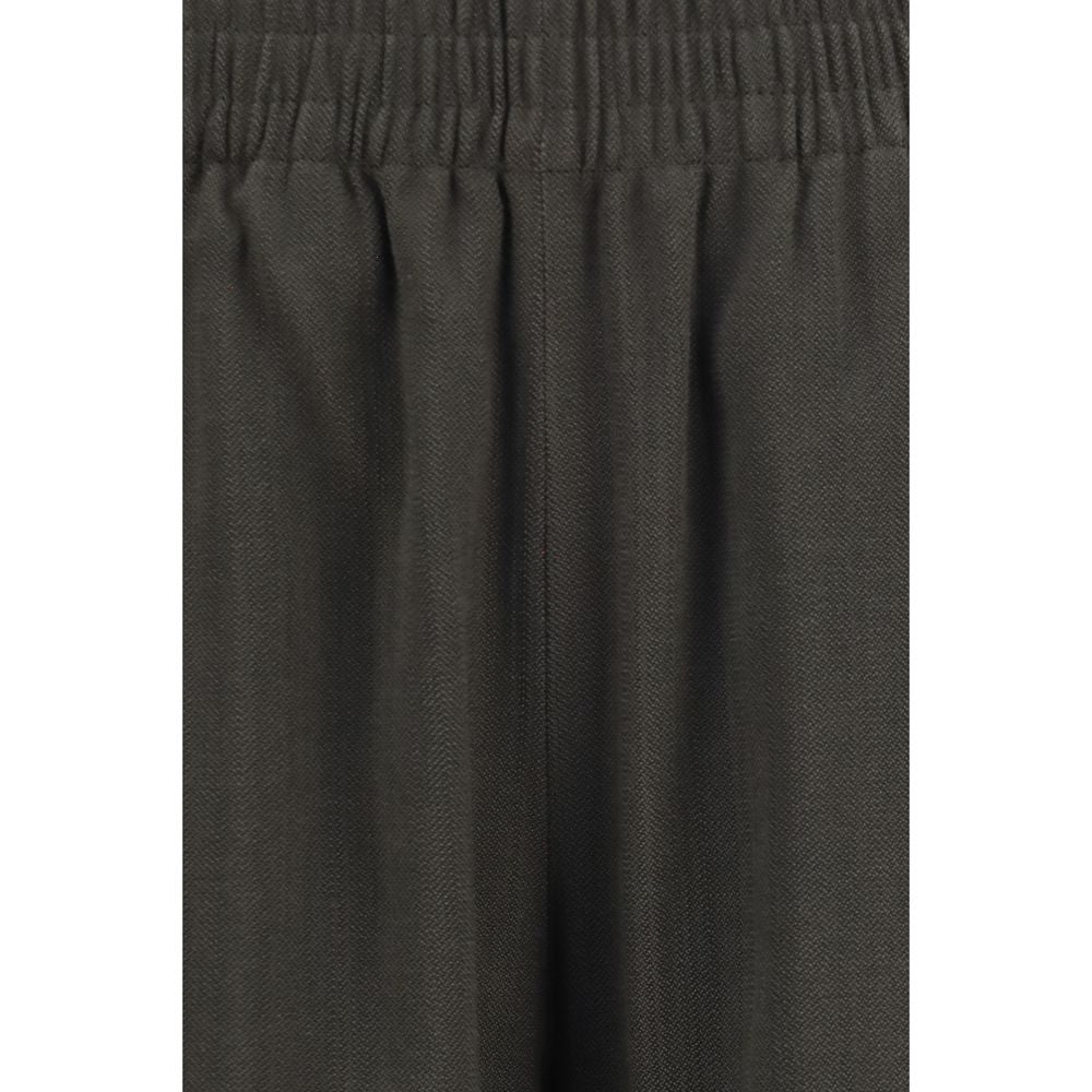 Casual Pants by Golden Goose for women in wool & viscose bicolour & signature features an sartorial straight-leg, relaxed-fit & regular-fit and long with a cut for a sartorial finish.