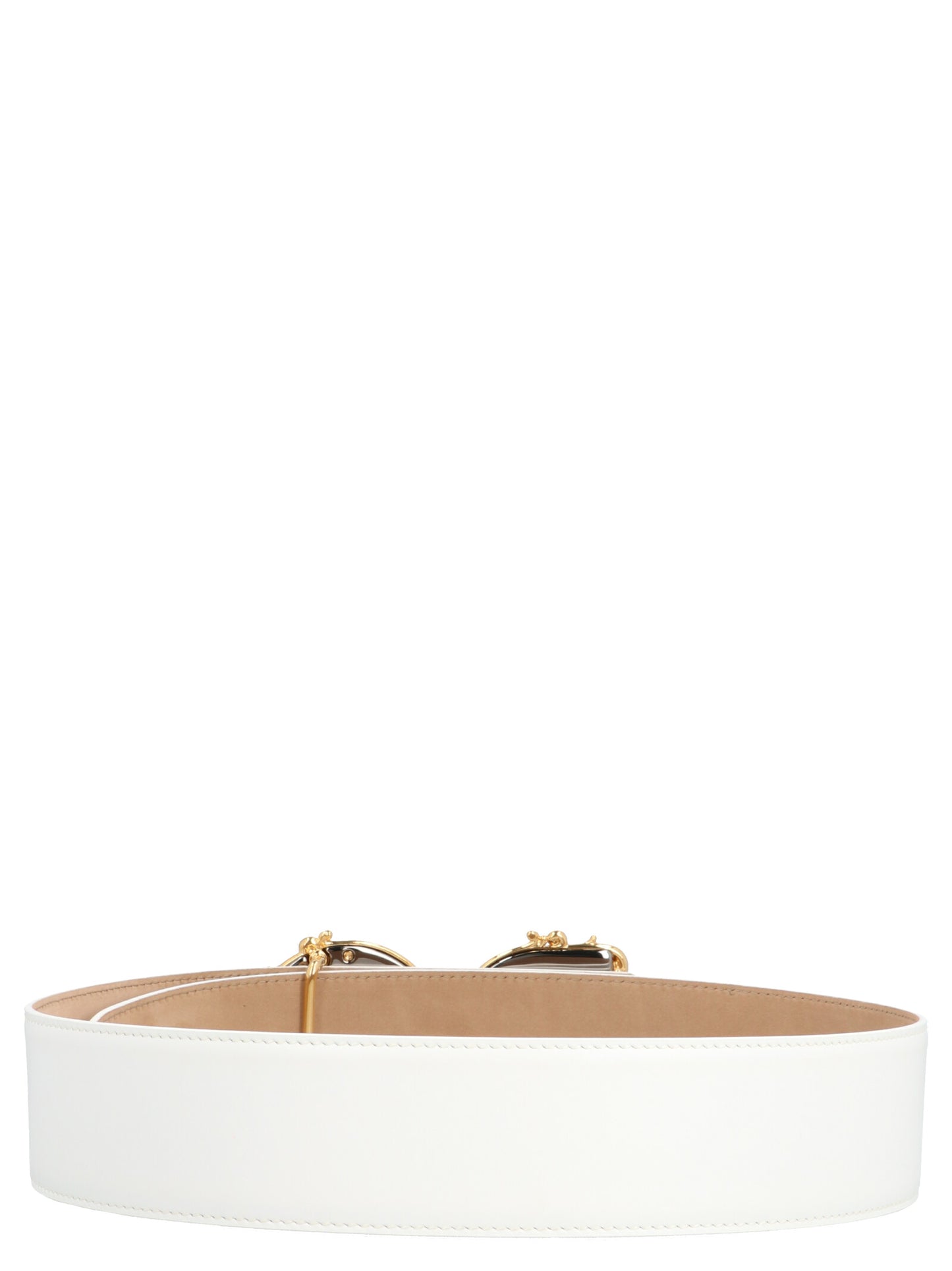 Belt by Dolce & Gabbana for women in bos taurus calfskin leather white & signature presents a artisanal silhouette from the Bos Taurus Calfskin Leather Belt collection, showcasing an artisanal design and refined craftsmanship for a artisanal look.