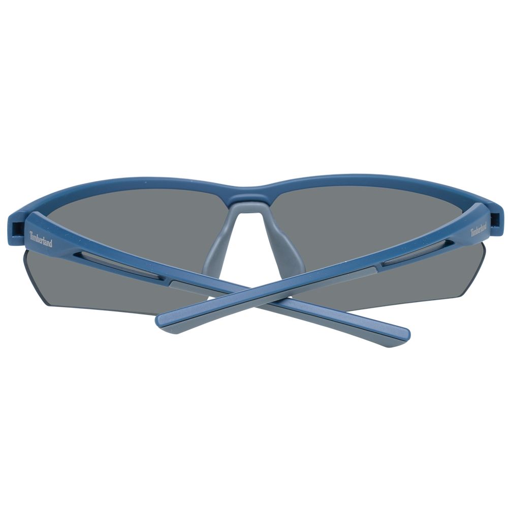 Timberland Rectangle Non Polarized Dark Tint Plastic Sunglasses - Blue