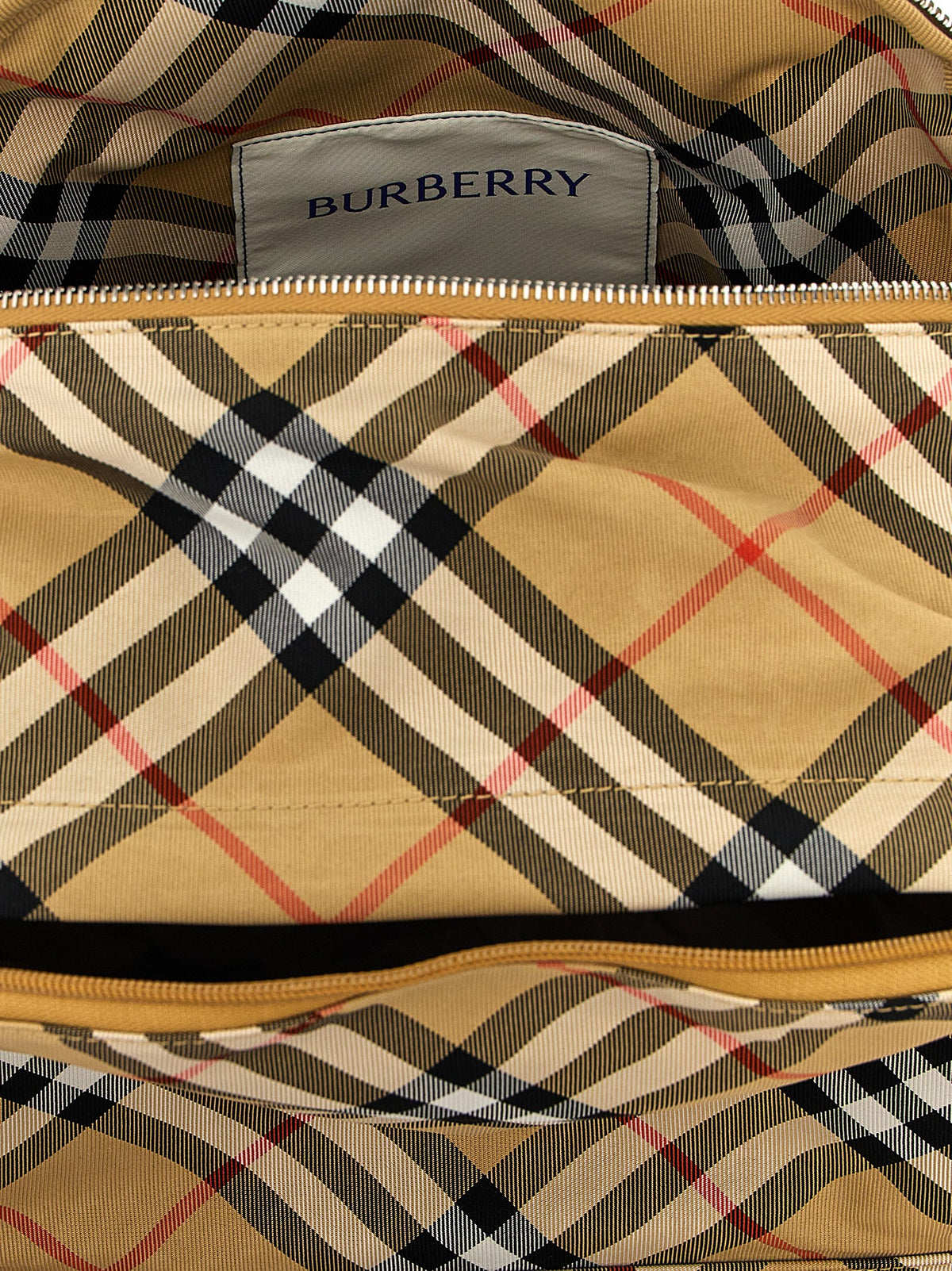 Burberry Polyester & Polyurethane Backpack - Beige