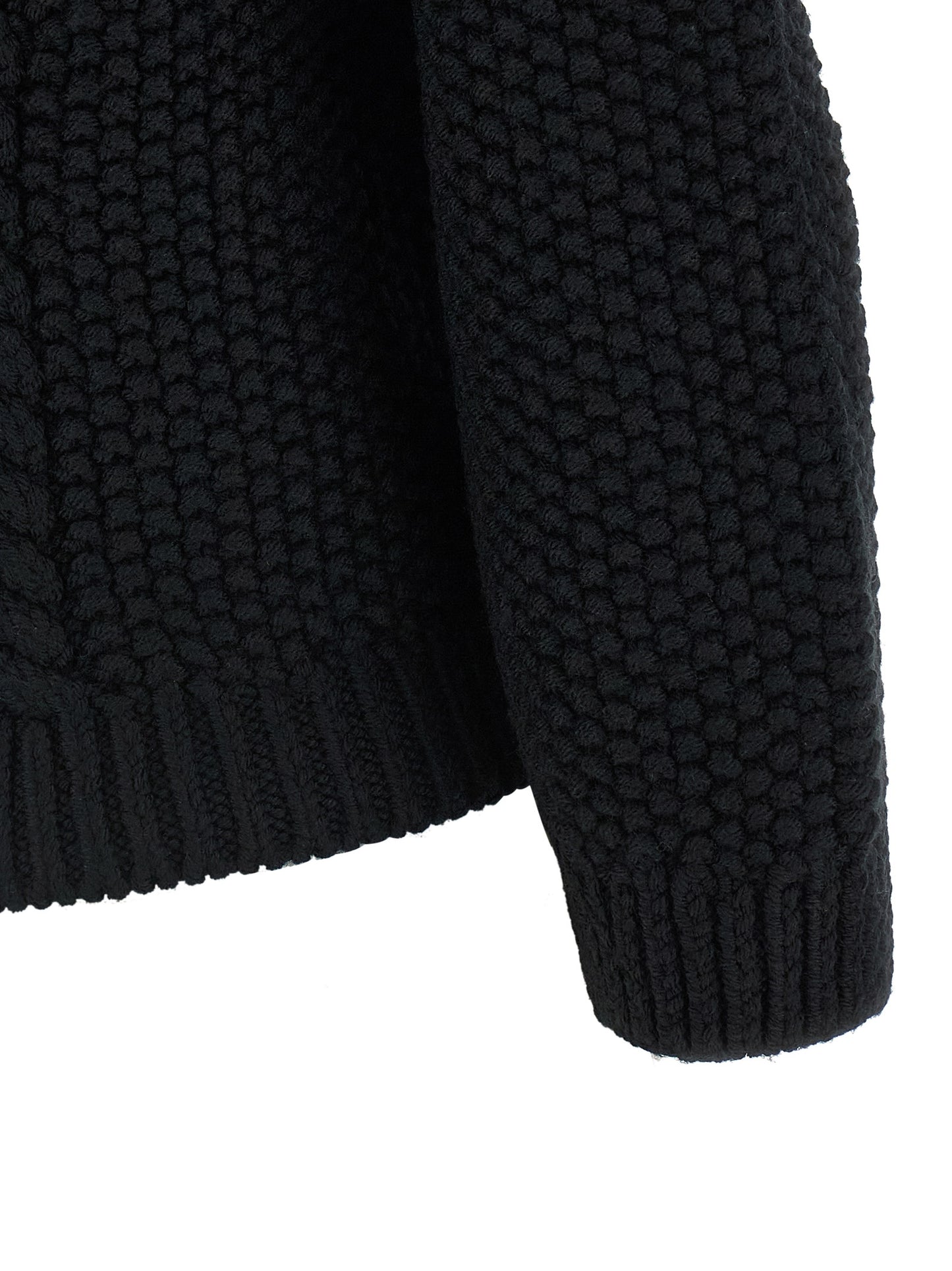 Saint Laurent Black Wool Cardigan