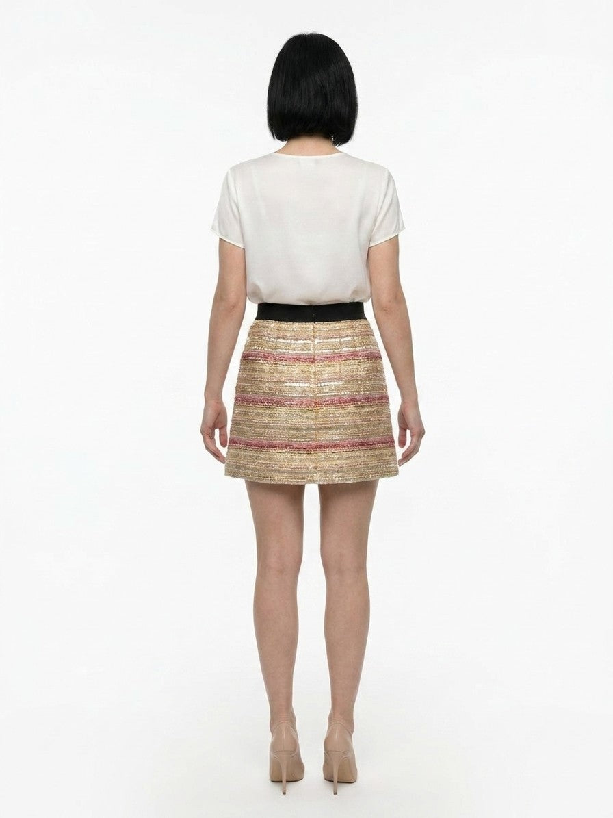 Dolce & Gabbana Multicolor Acetate Mini Skirt