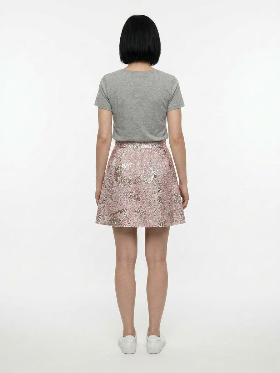 Dolce & Gabbana Multicolor Polyamide Mini Skirt