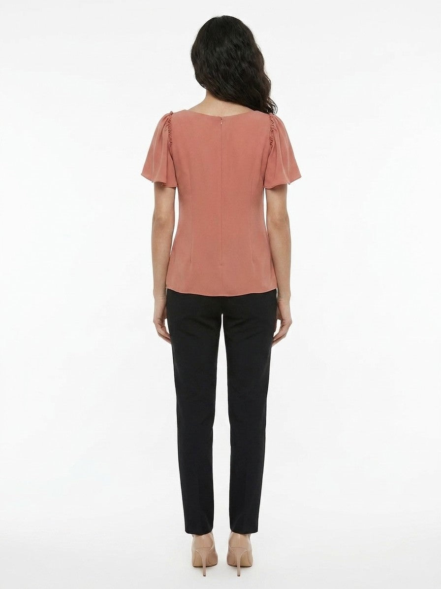 Dolce & Gabbana Orange Acetate Blouse
