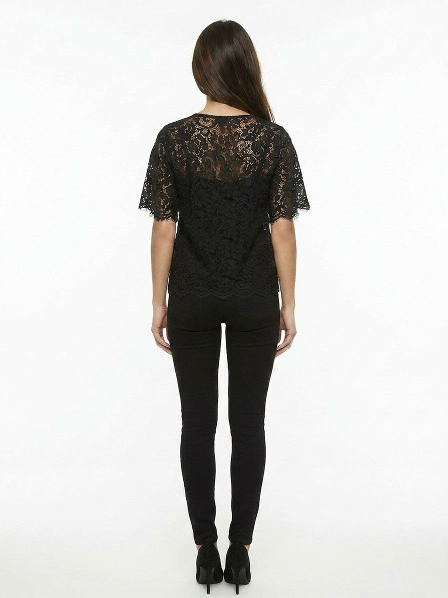 Dolce & Gabbana Black Cotton T-Shirt