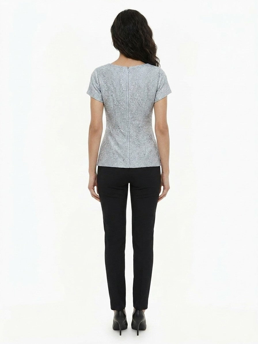 Dolce & Gabbana Light Blue Polyamide Blouse