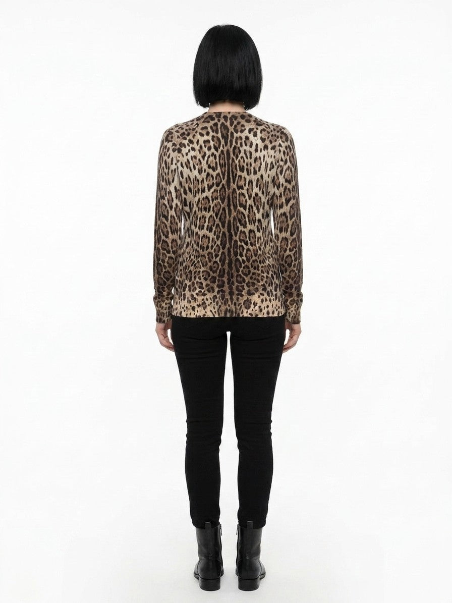 Dolce & Gabbana Multicolor Virgin Wool Sweatshirt