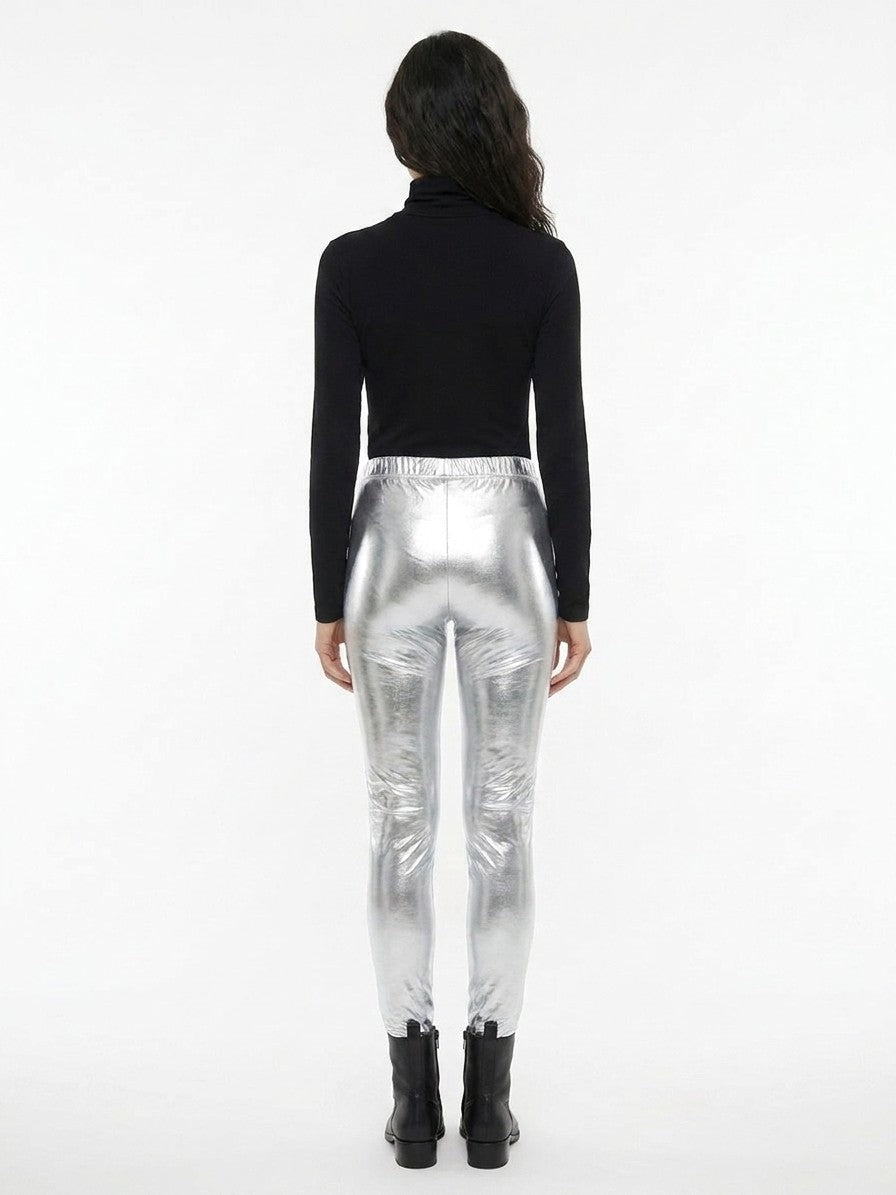Dolce & Gabbana Silver Elastane Skinny Pants