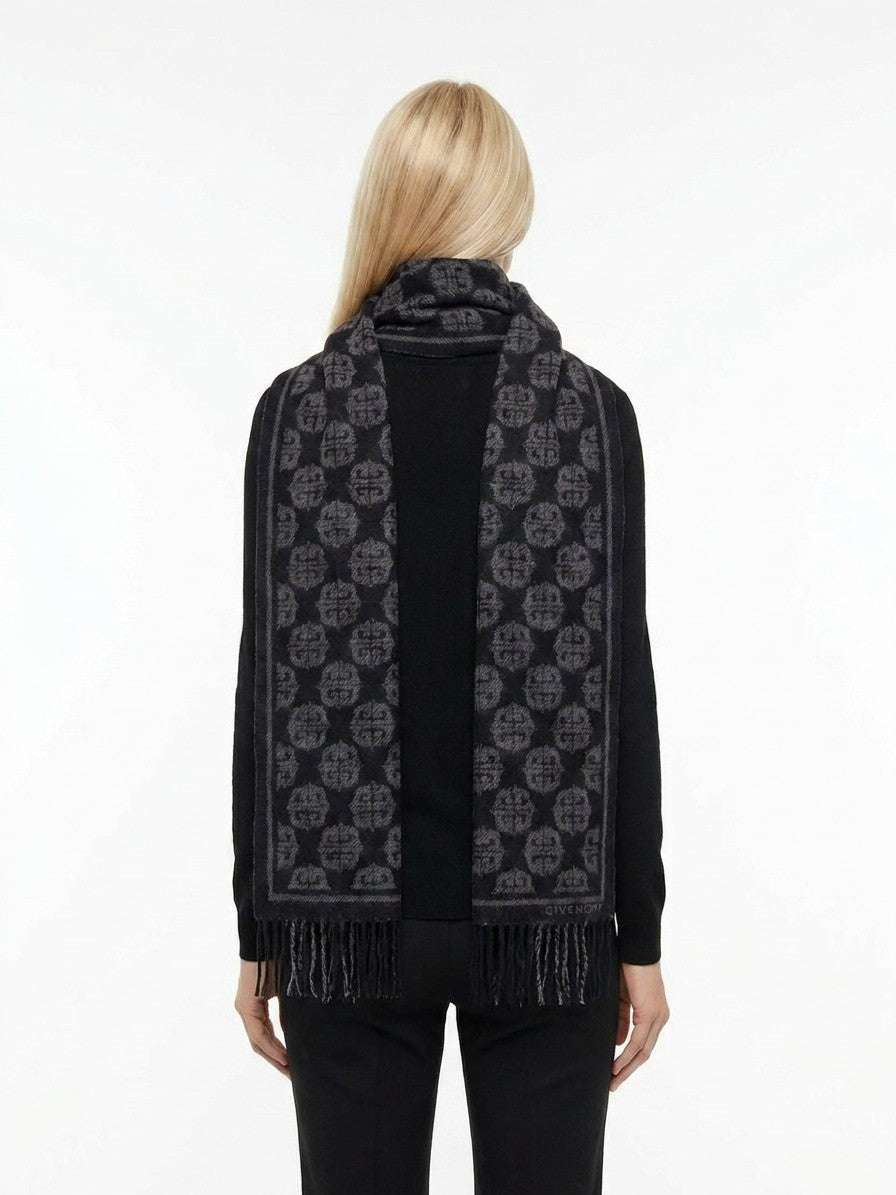 Givenchy Black Wool Scarf