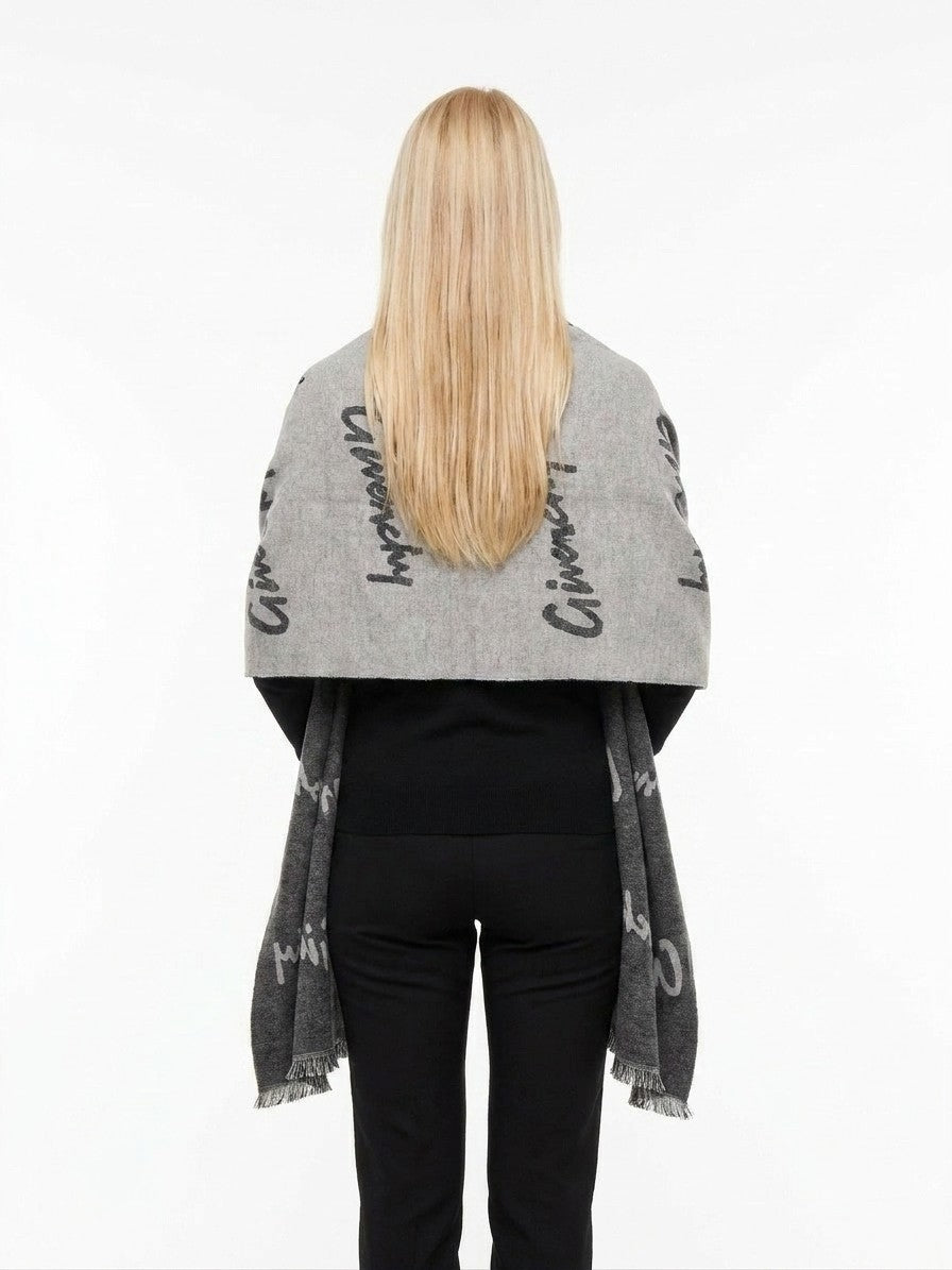 Givenchy Bicolor Wool Scarf