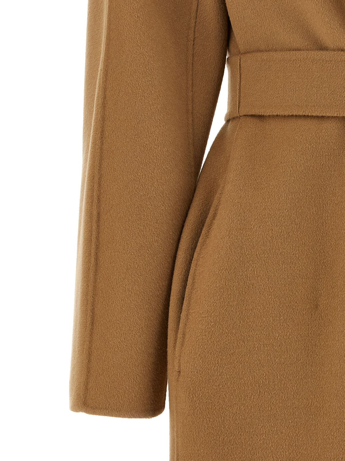 Max Mara Women's Silk Cashmere Virgin Wool Overcoat - Beige