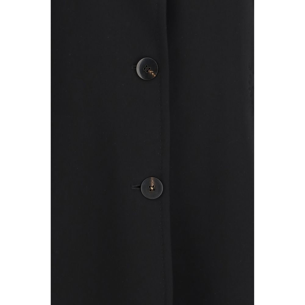 Overcoat by Max Mara for women in acetate & polyester black features a cosy chic silhouette, artfully detailed with a sophisticated and premium pockets for a cosy chic finish.