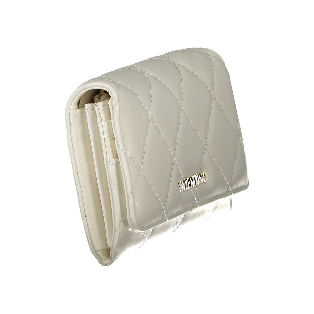 Mario Valentino Polyurethane Cardholder Wallet - White Signature