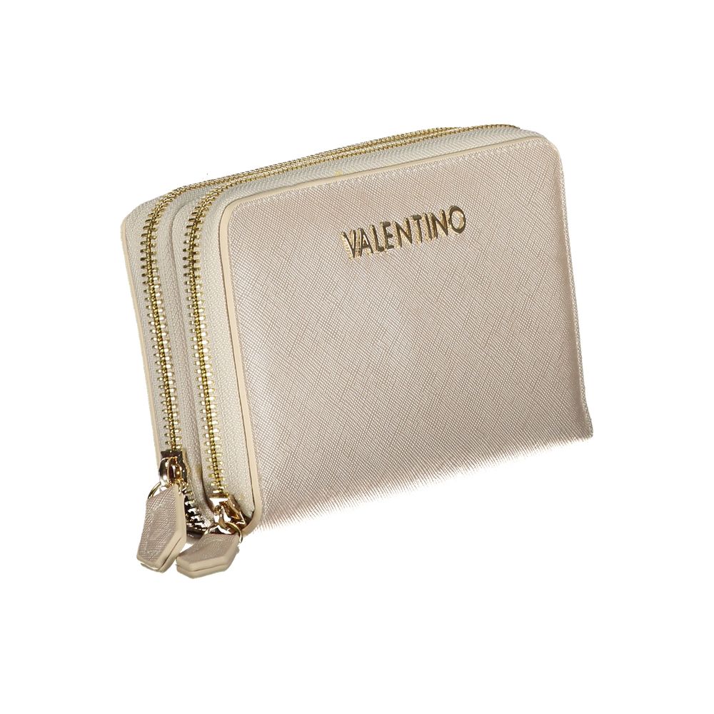 Mario Valentino Polyurethane Cardholder Wallet - Gray Silver