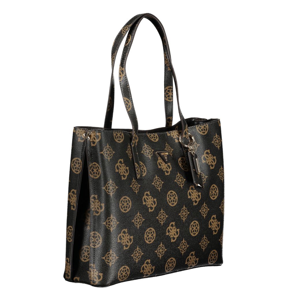 Guess Jeans Meridian Polyethylene Handbag - Brown