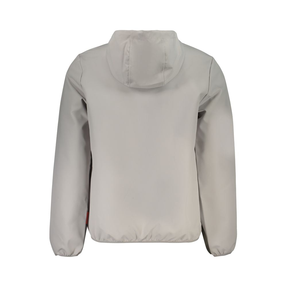 Norway 1963 Men's Softshell Polyester Hooded Windbreaker Jacket - Gray