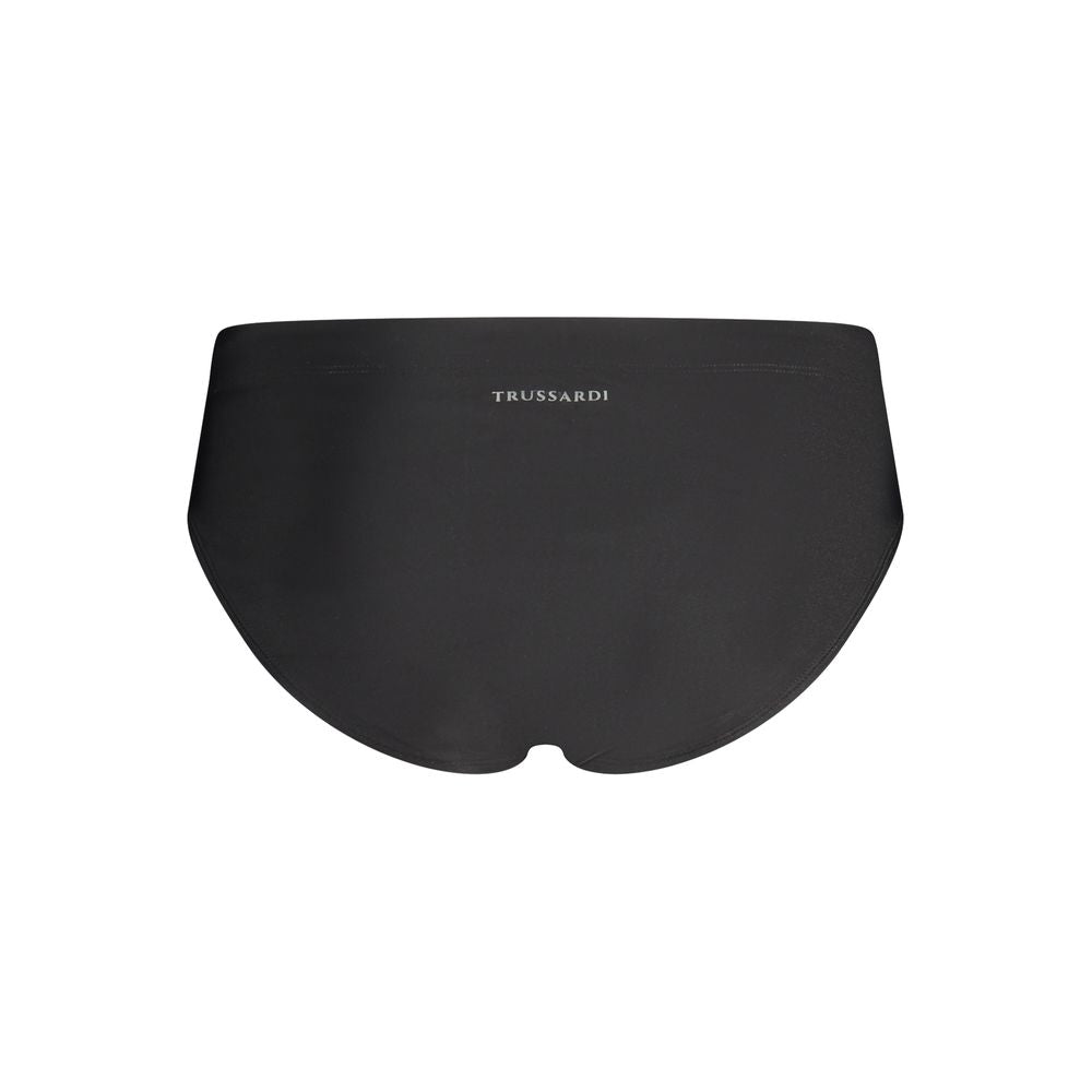 Trussardi Men's Elastane Swim Briefs - Black Print