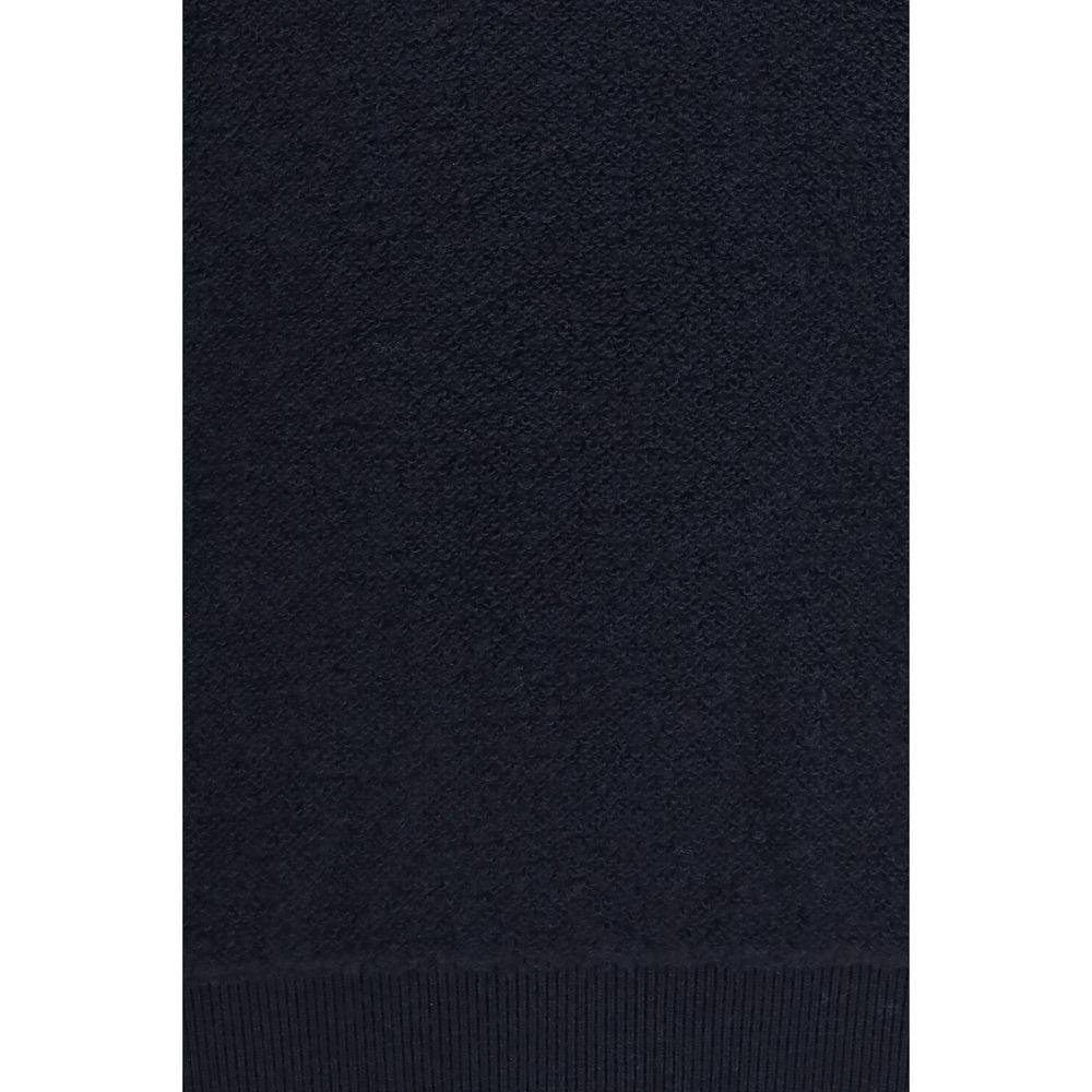 Sweatshirt by Piacenza Cashmere for men in cashmere virgin wool blue features an provocated silhouette, detailed with a provocated and a refined crew neckline for a sophisticated aesthetic.