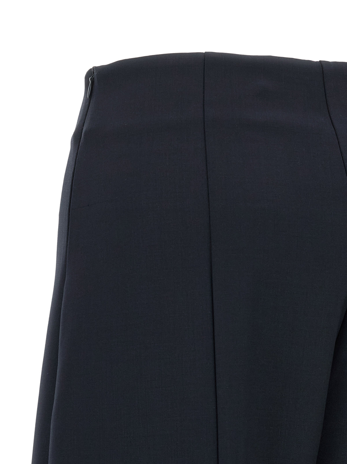 Trousers by NUDE for women in polyester wool navy & nude presents a smart silhouette, meticulously detailed with a smart cropped, a smart cropped, and a smart high rise.