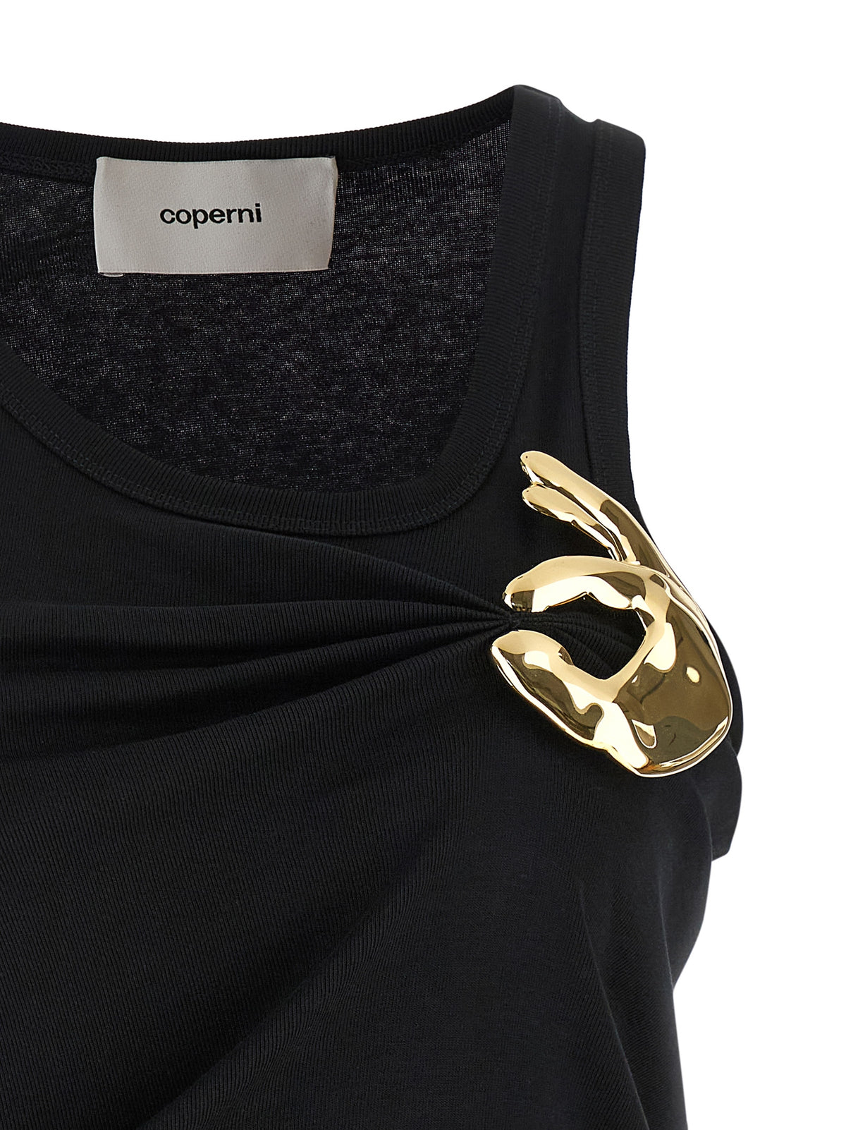 Coperni Women's Cotton Tank Top - Black