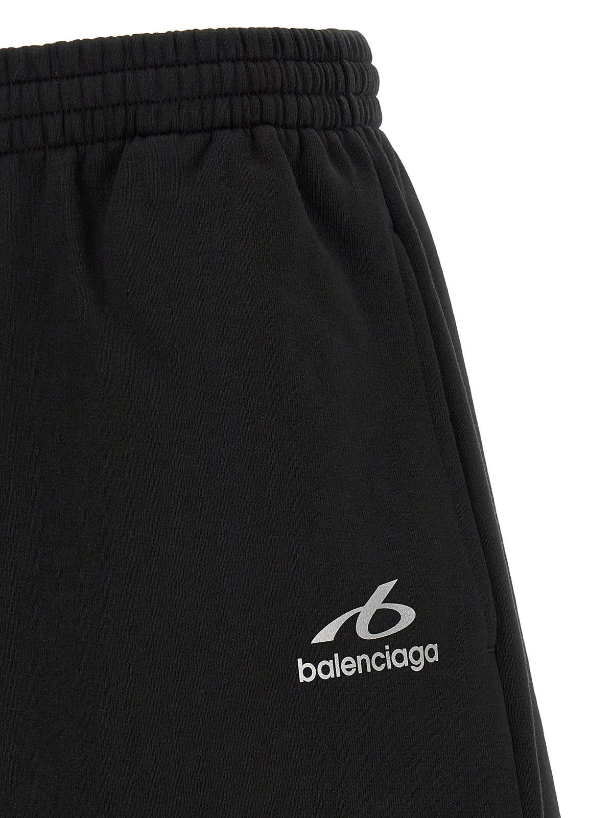 Balenciaga Men's Relaxed Fit Cotton Bermuda Shorts - Black