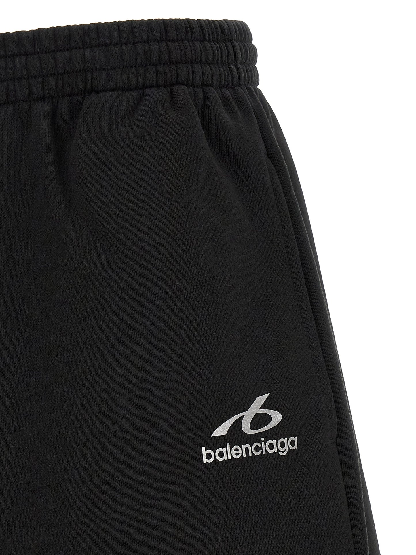 Bermuda Shorts by Balenciaga for men in cotton black presents a contemporary silhouette, showcasing a contemporary relaxed-fit with a refined short and elegant .
